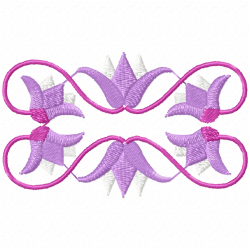 Flowers And Tree Embroidery Design 11